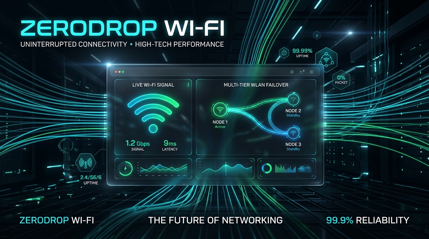 ZeroDrop Wi-Fi Multi-WLAN Failover Showcase